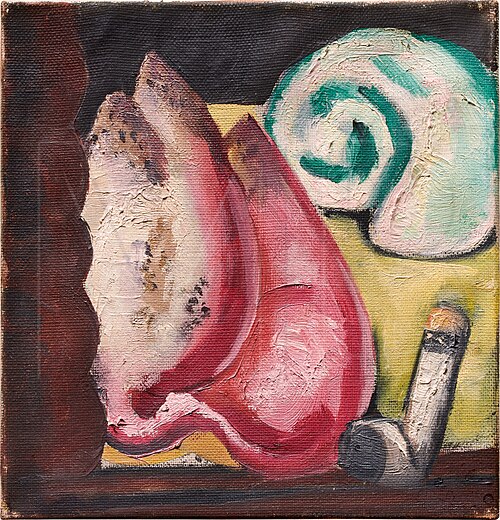 Small Still Life with Shell and Pipe, 1928, Max Beckmann