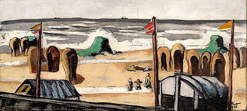Gray Beach, 1928, Max Beckmann