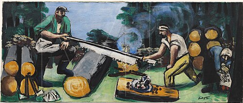 Woodcutter in the Forest, 1931, Max Beckmann