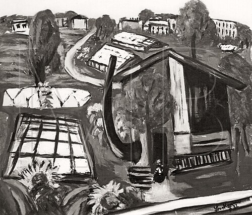Landscape with Greenhouses, 1932, Max Beckmann