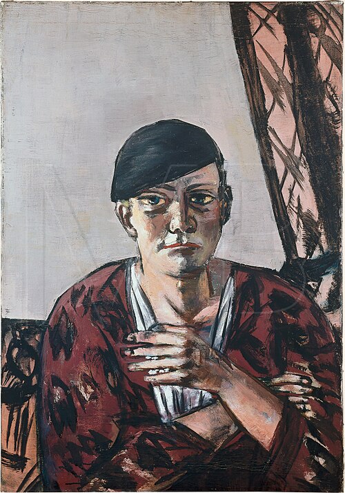 Self-Portrait with Black Cap, 1934, Max Beckmann