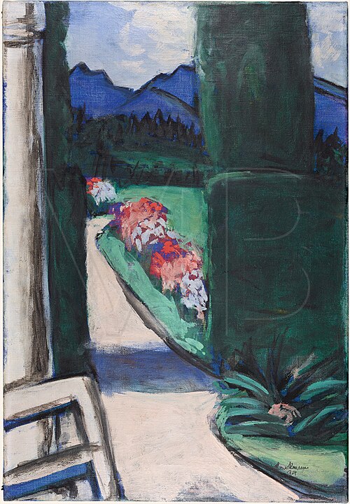 View from the Pavillon, Ohlstadt, 1934, Max Beckmann