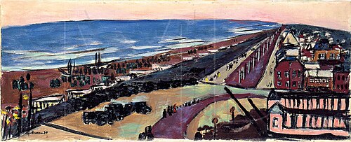 View of Zandvoort at Dusk, 1934, Max Beckmann
