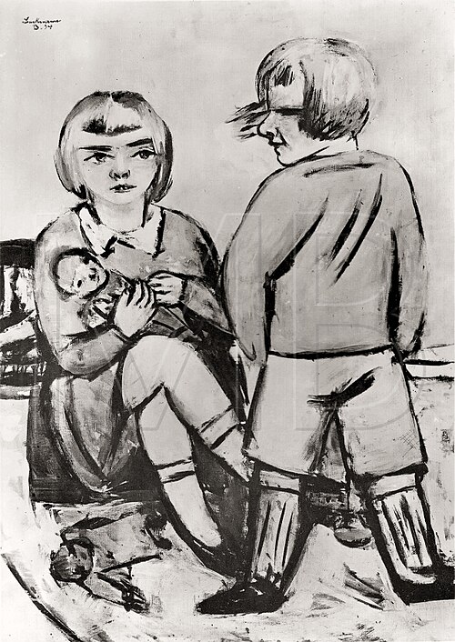 Portrait of Regula and Romuald Gubler, 1934, Max Beckmann