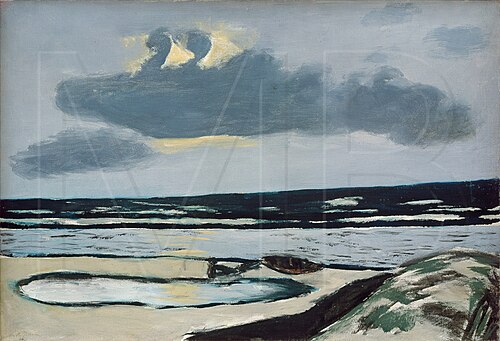 Seashore / Mauve-Colored Sea, 1935, Max Beckmann