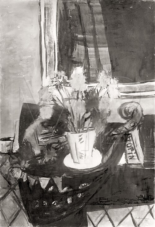 Still Life with Asters and Violin, 1935, Max Beckmann