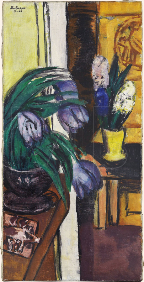 Violet Tulips (on Yellow), 1935, Max Beckmann