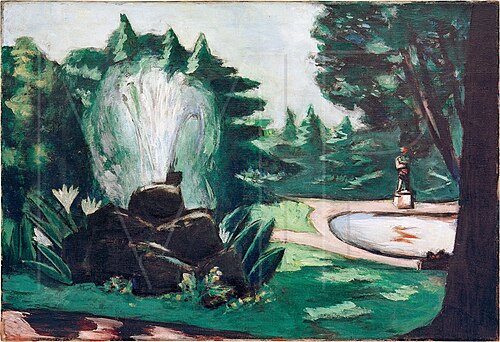Fountain in Baden-Baden, 1936, Max Beckmann