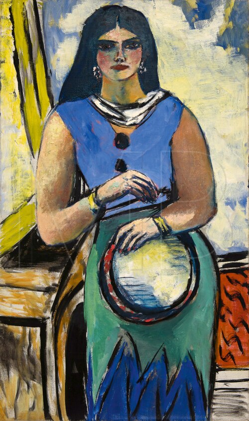 Small Gypsy (Blue), 1937, Max Beckmann