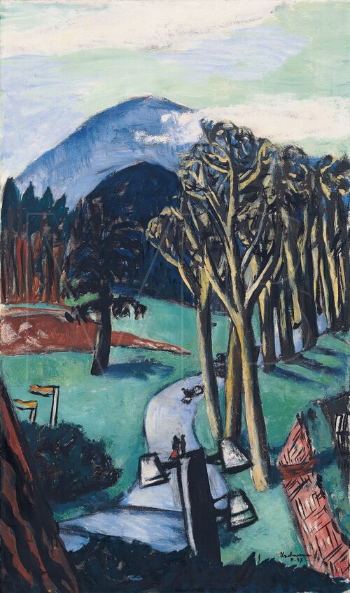 Golf Course at Baden-Baden, 1937, Max Beckmann