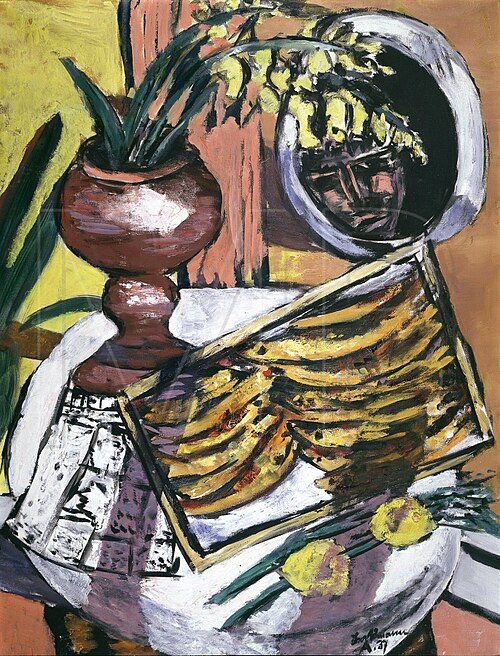 Still Life wiht Smoked Herring, 1937, Max Beckmann