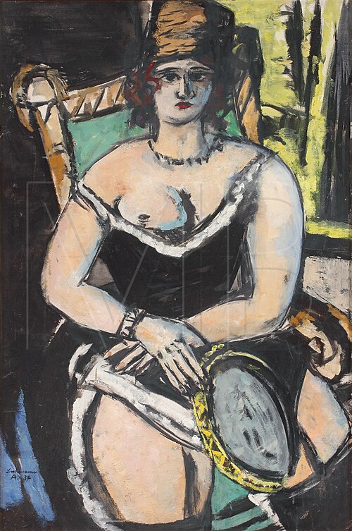 Dancer with Fur Cap, 1937, Max Beckmann
