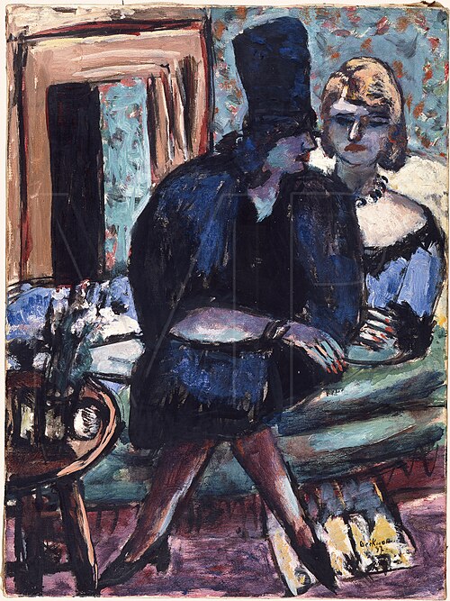 Two Woman on the Sofa, 1937, Max Beckmann