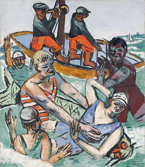 Bath in August, 1938, Max Beckmann