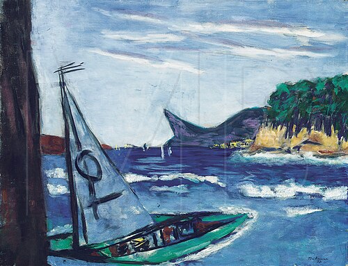 Pic de l’Aigle / Bay in Southern France, 1938, Max Beckmann