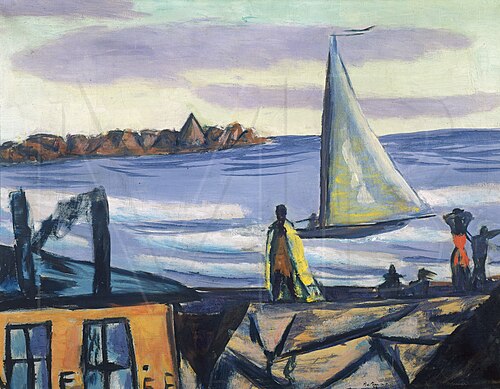 Swimming Scene at Bandol, 1938, Max Beckmann