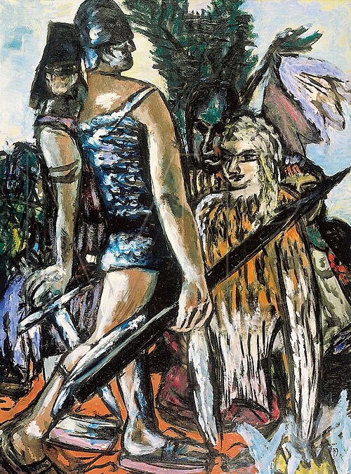 Warrior and Bird-Woman, 1939, Max Beckmann