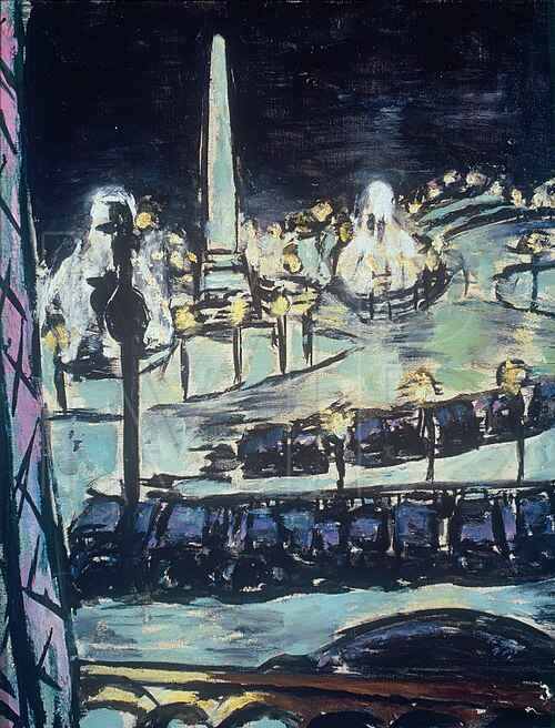 Place de la Concorde at Night, 1939, Max Beckmann