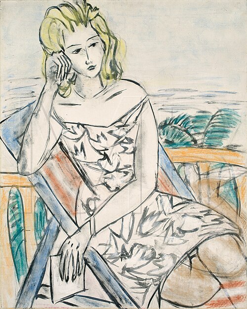 Portrait of a Young Girl (unfinished), 1939, Max Beckmann