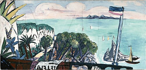 Large Riviera Landscape, 1940, Max Beckmann