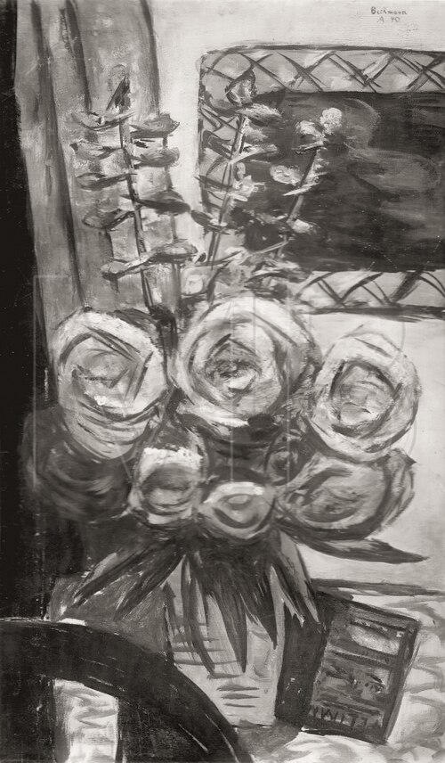 Peonies with Delphinium, 1940, Max Beckmann