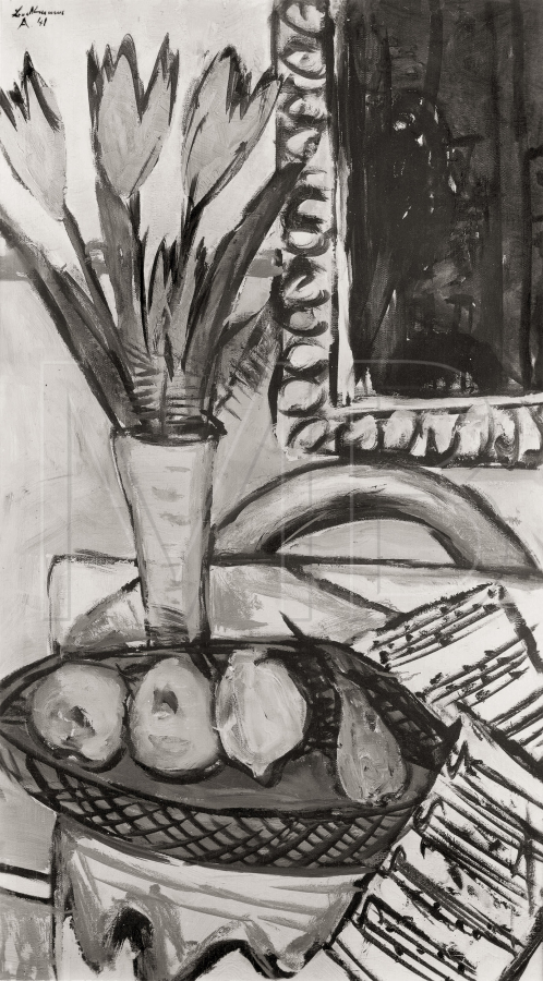 Still Life with Violet Tulips, 1941, Max Beckmann