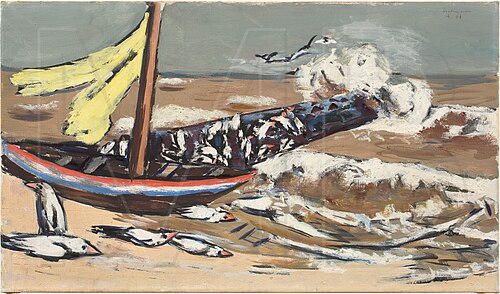 Brown Sea with Sea Gulls, 1941, Max Beckmann