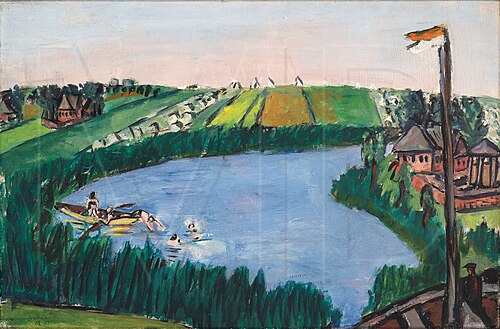 Dutch Landcape with Bathers, 1941, Max Beckmann