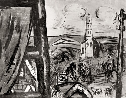 Brown Valkenburg Landscape, 1941, Max Beckmann