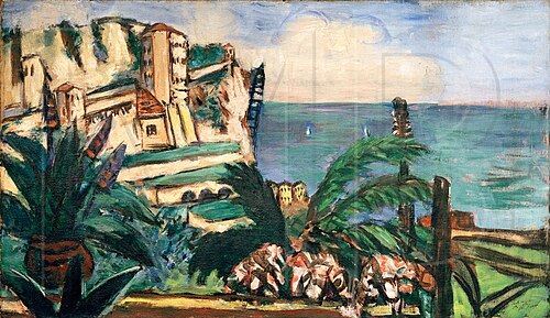 Riviera Landscape with Cliffs, 1942, Max Beckmann