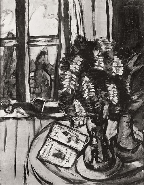 Still Life with View of Mountains and Acacias, 1942, Max Beckmann
