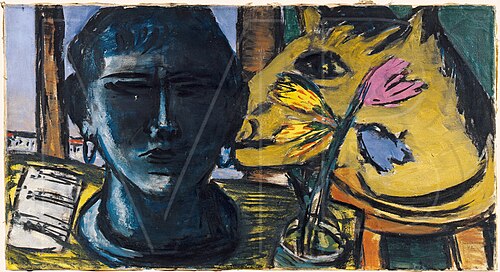Still Life with Sculpture, 1942, Max Beckmann