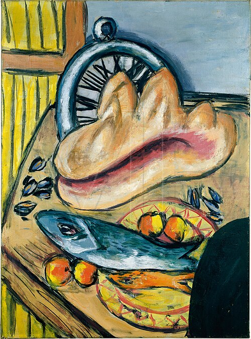 Still Life with Fish and Shell, 1942, Max Beckmann