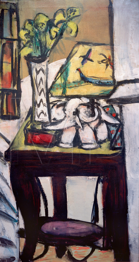 Still Life with Nightlamp, 1943, Max Beckmann