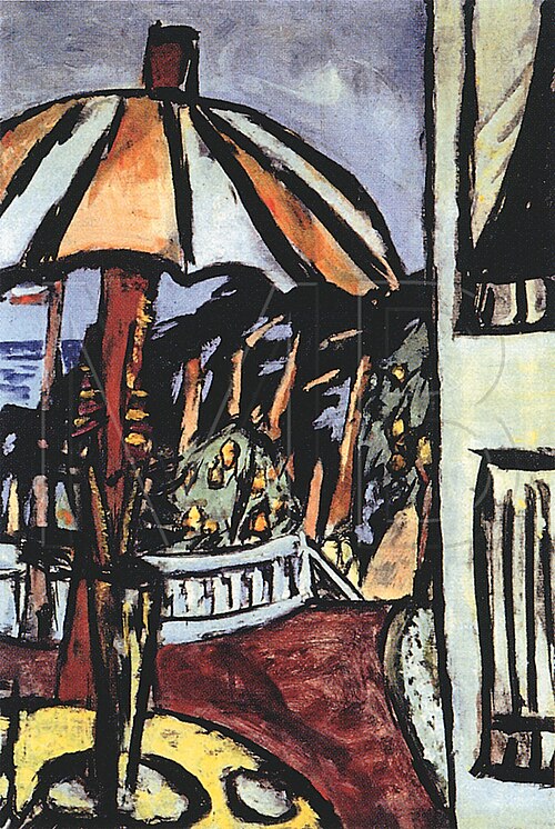 Memory of Cap Martin, 1943, Max Beckmann