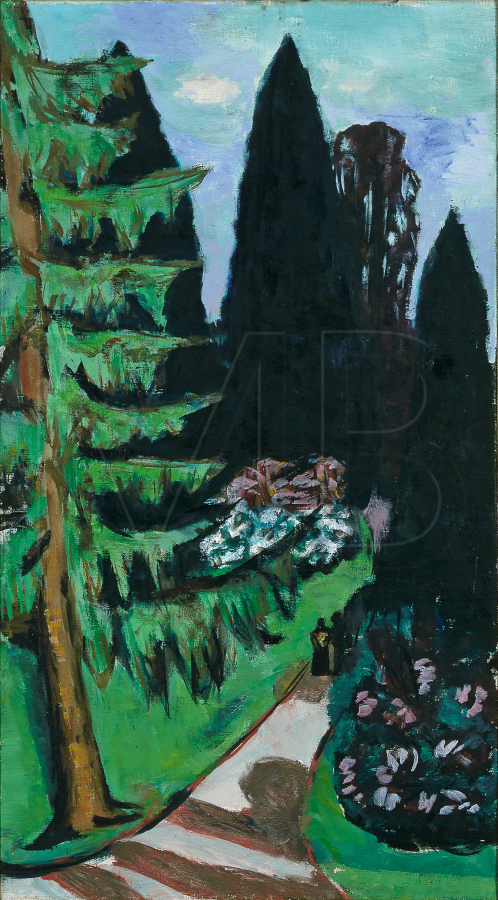 Eyckenstein Cypresses, 1943, Max Beckmann