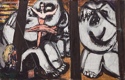 Elephants in Variety Show, 1944, Max Beckmann