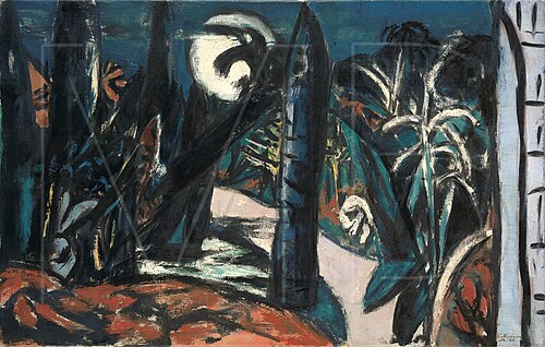 Night Garden near Cap Martin, 1944, Max Beckmann