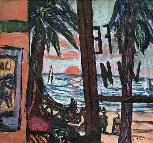 Café Bandol, 1944, Max Beckmann