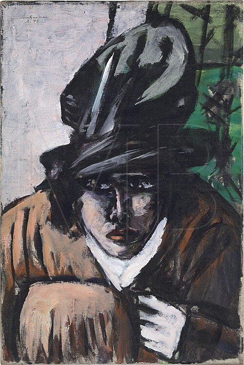 Woman with Hat and Muff, 1944, Max Beckmann