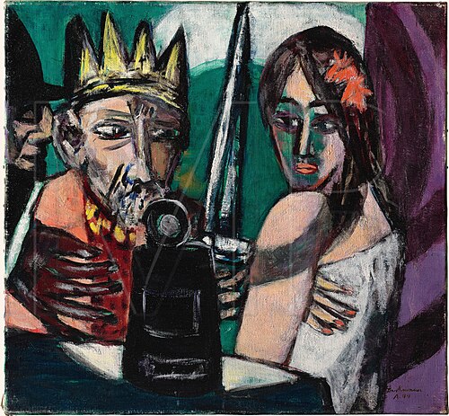 Film Take with Old King; Big Blend, 1945, Max Beckmann