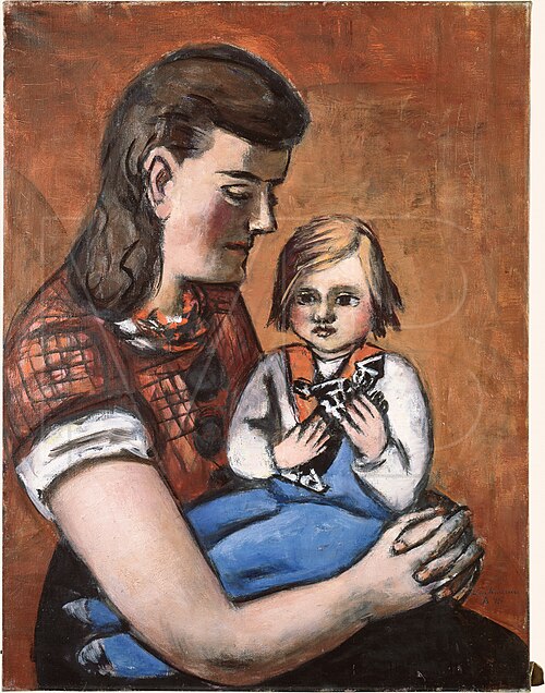 Portrait of Rietje und Nelly Lütjens, 1945, Max Beckmann