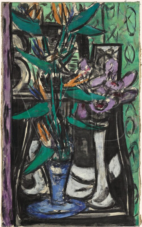 Still Life in Green, Violet and Black, 1946, Max Beckmann
