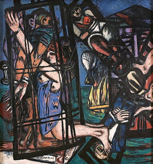 Balloon with Windmill / The Mill, 1947, Max Beckmann