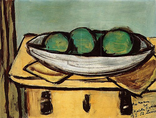 Still Life with Large Green Fruit, 1947, Max Beckmann