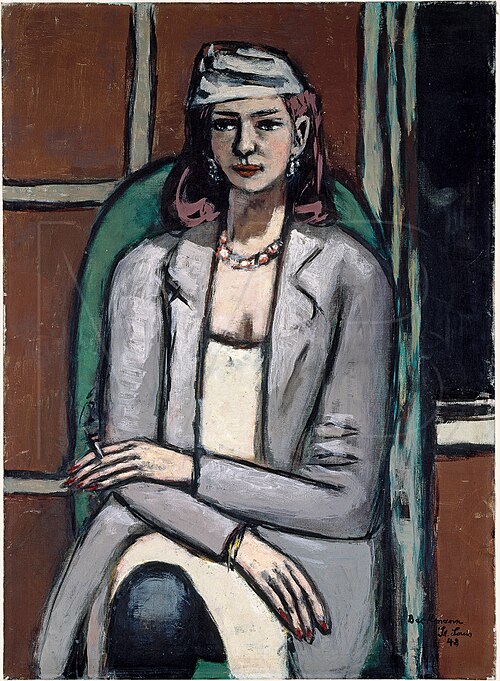 Portrait of Quappi in Gray, 1948, Max Beckmann