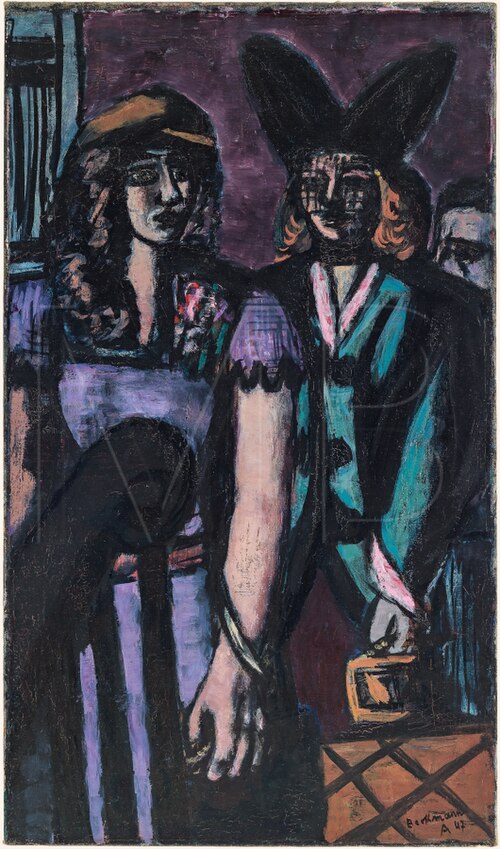 Two Women at the Stairs, 1945, Max Beckmann
