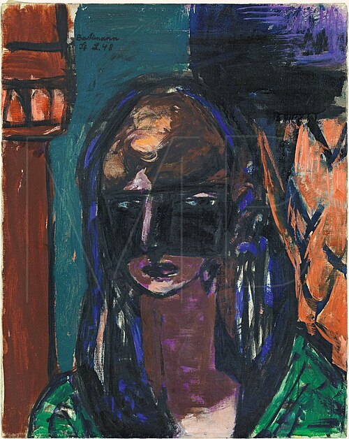 Woman with a Mask, 1948, Max Beckmann
