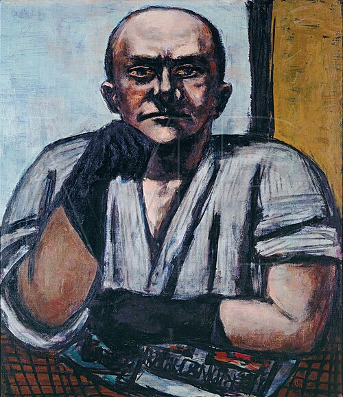 Self-Portrait 1948, 1948, Max Beckmann