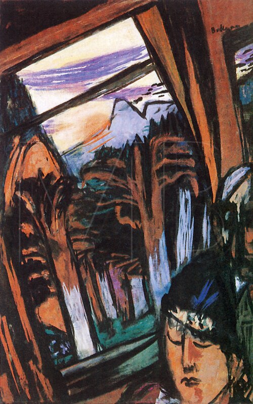 Cable Car in Colorado, 1949, Max Beckmann